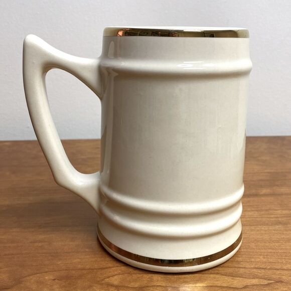 Vermont Beer Stein Mug Cup Collectible Gold Trim 6” Tall - Picture 4 of 9